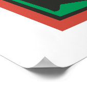 Abstrakte Fischkunstgestaltung Poster (Ecke)