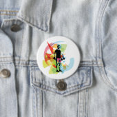 Abstrakte Fitness Kunst der Menschheit Button (Beispiel)