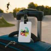 Abstrakte Fitness Kunst der Menschheit Gepäckanhänger