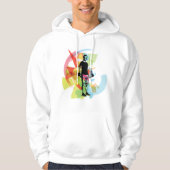 Abstrakte Fitness Kunst der Menschheit Hoodie (Vorderseite)