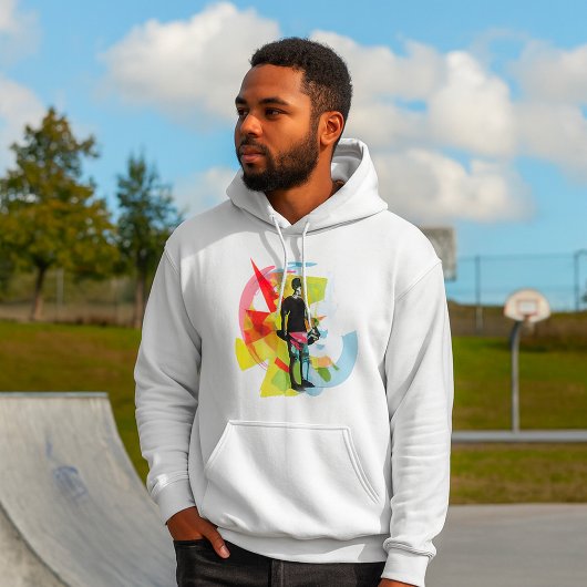 Abstrakte Fitness Kunst der Menschheit Hoodie