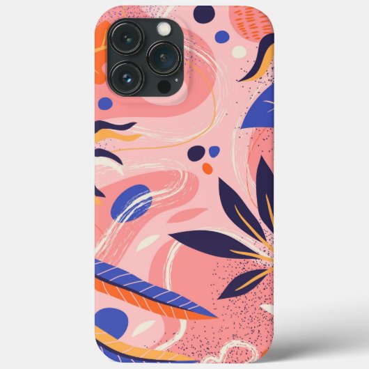 abstrakte flache Blüte Case-Mate iPhone Hülle (Rückseite)
