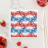 Abstrakte Flagge 4. Juli Napkin Serviette (Beispiel)