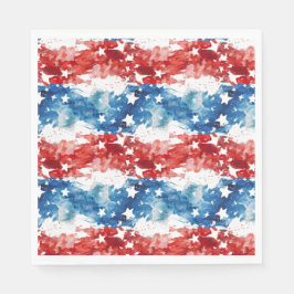 Abstrakte Flagge 4. Juli Napkin Serviette