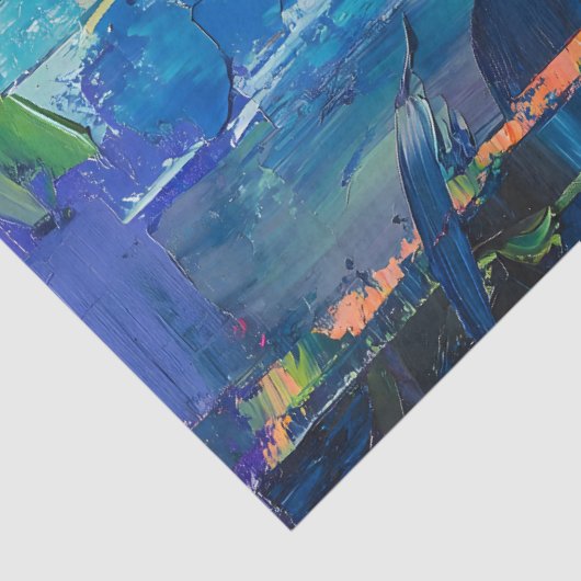 Abstrakte Flamingo-Malerei Dekoupage Seidenpapier (Detail)