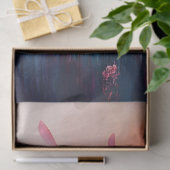 Abstrakte Flamingo-Ölmalerei Dekoupage Seidenpapier (Geschenk)