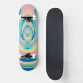 Abstrakte Flamme 14 Skateboard (Vorderseite)