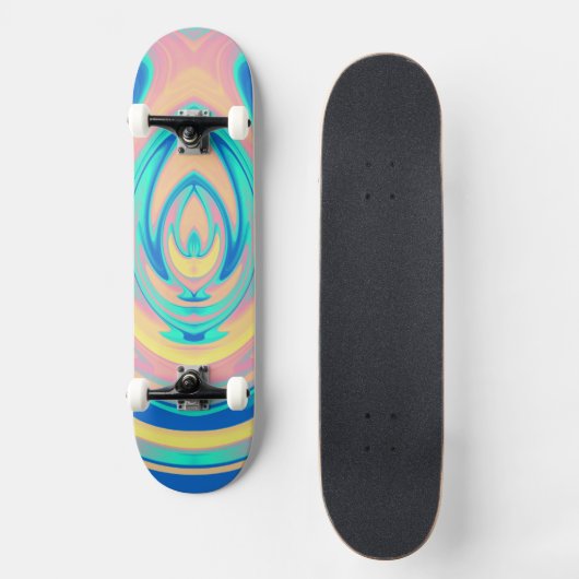 Abstrakte Flamme 14 Skateboard (Vorderseite)