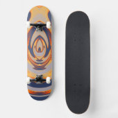 Abstrakte Flamme 21 Skateboard (Vorderseite)