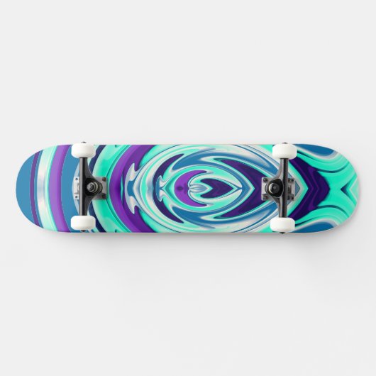 Abstrakte Flamme 30 Skateboard (Horizontal)