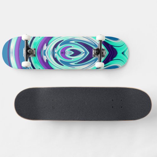 Abstrakte Flamme 30 Skateboard (Horizontal)