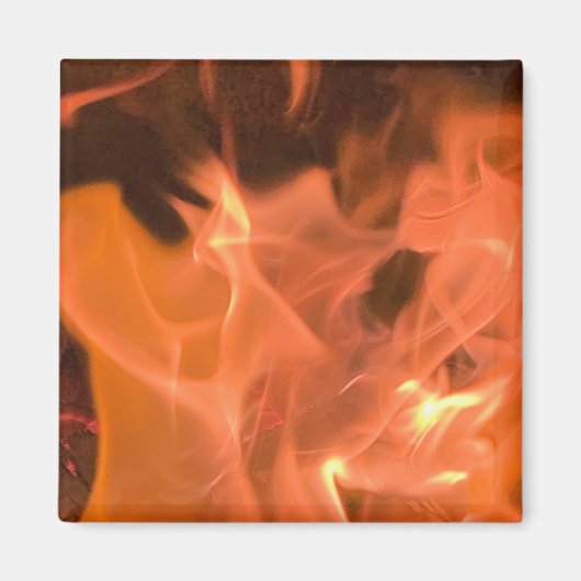 Abstrakte Flamme Magnet (Vorne)