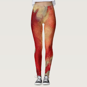 Abstrakte Flammen-Leggings Leggings