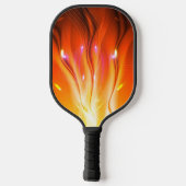 Abstrakte Flammen Pickleball Schläger (Rückseite)