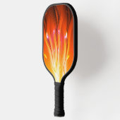 Abstrakte Flammen Pickleball Schläger (Links)