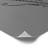 abstrakte Flasche zeichne Federfarbe Poster (Ecke)