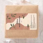 Abstrakte Flaschenetiketten mit natürlichem Serumt (Insitu)