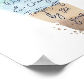 Abstrakte Flaschenpost-Flaschenpost Poster (Ecke)