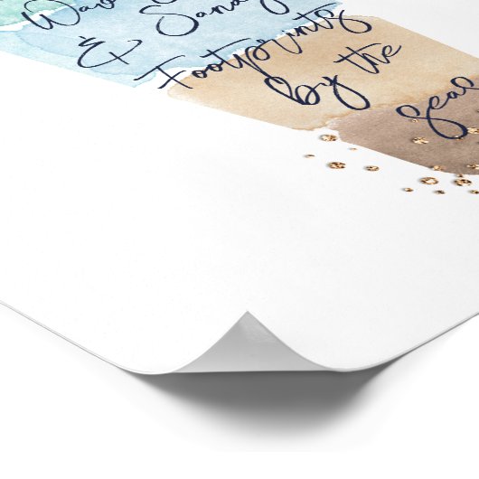 Abstrakte Flaschenpost-Flaschenpost Poster (Ecke)