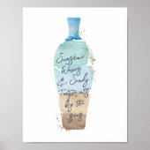 Abstrakte Flaschenpost-Flaschenpost Poster (Vorne)