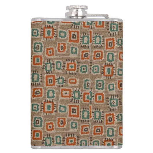 Abstrakte Flasenmuster Flachmann (Rückseite)