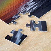 Abstrakte Fledermaussilhouette Puzzle (Seite)