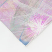 Abstrakte Fleece Blankon in Rosa (Ecke)