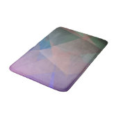 Abstrakte Fliegende Partikel | Geometrische Formen Badematte (Schrägansicht)