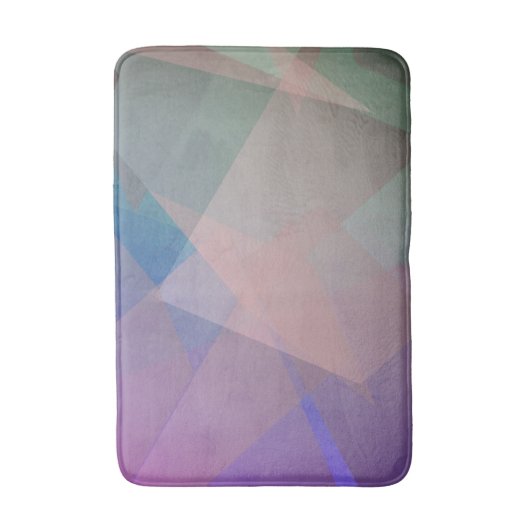 Abstrakte Fliegende Partikel | Geometrische Formen Badematte (Vorderseite Vertikal)