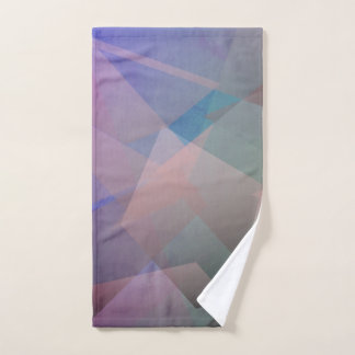 Abstrakte Fliegende Partikel | Geometrische Formen Badhandtuch Set