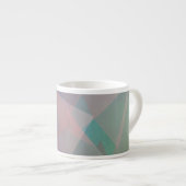 Abstrakte Fliegende Partikel | Geometrische Formen Espressotasse (Vorderseite Rechts)