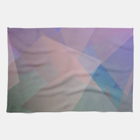 Abstrakte Fliegende Partikel | Geometrische Formen Geschirrtuch (Horizontal)