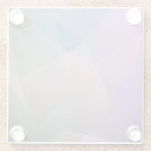 Abstrakte Fliegende Partikel | Geometrische Formen Glasuntersetzer (Rückseite)