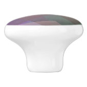 Abstrakte Fliegende Partikel | Geometrische Formen Keramikknauf (Seitenansicht)