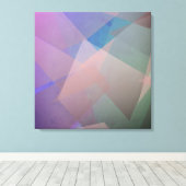 Abstrakte Fliegende Partikel | Geometrische Formen Leinwanddruck (Insitu (Holzboden))