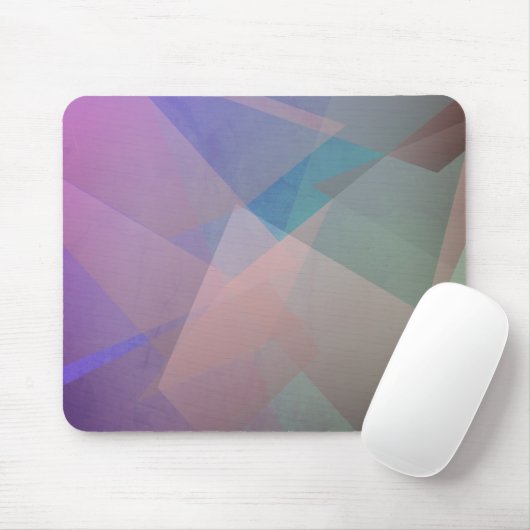 Abstrakte Fliegende Partikel | Geometrische Formen Mousepad (Mit Mouse)