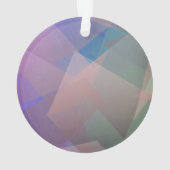 Abstrakte Fliegende Partikel | Geometrische Formen Ornament (Rückseite)