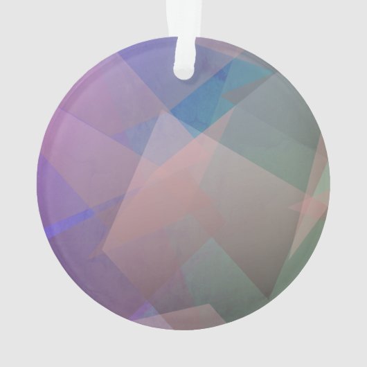 Abstrakte Fliegende Partikel | Geometrische Formen Ornament (Rückseite)