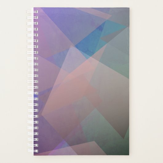 Abstrakte Fliegende Partikel | Geometrische Formen Planer (Vorderseite)