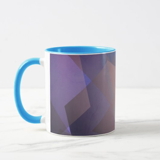 Abstrakte Fliegende Partikel | Geometrische Formen Tasse (Links)
