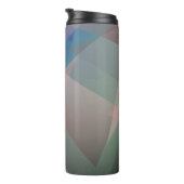 Abstrakte Fliegende Partikel | Geometrische Formen Thermosbecher (Nach rechts gedreht)