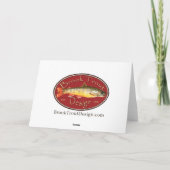 Abstrakte Fliegenkarte Karte (Rückseite)