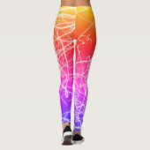 Abstrakte Fließbänder Leggings (Rückseite)