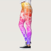Abstrakte Fließbänder Leggings (Links)