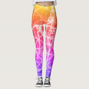 Abstrakte Fließbänder Leggings