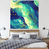 Abstrakte Fließformen Leinwanddruck (Insitu (Schlafzimmer))