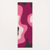 Abstrakte Fließformen Rosa Blütenmatte Yogamatte (Vorderseite)