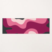 Abstrakte Fließformen Rosa Blütenmatte Yogamatte (Vorderseite (Horizontal))
