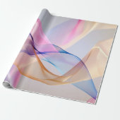 Abstrakte Fließmenge an Pastell Geschenkpapier (Ungerollt)