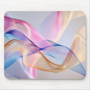 Abstrakte Fließmenge an Pastell Mousepad